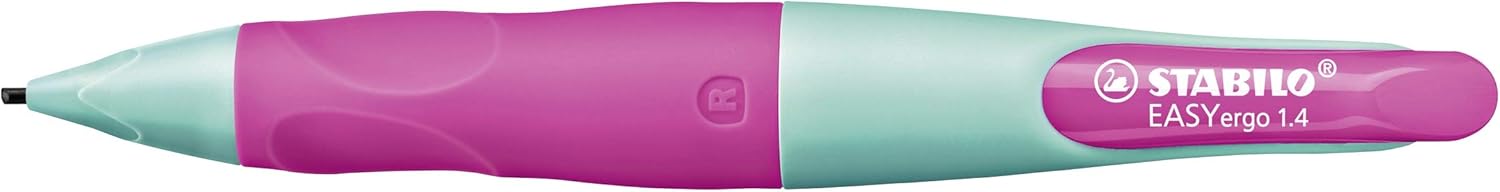 STABILO EASYergo 1.4 crayon graphite rétractable pour droitier Turquoise/Rose fluo