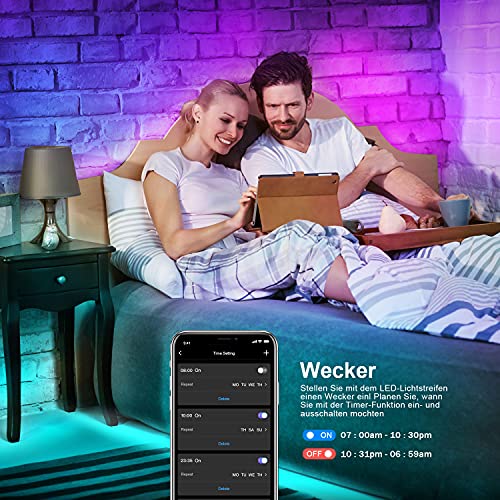 Thumbnail 7 de Mexllex Ruban LED 15M RGB – Bande LED Bluetooth, Télécommande IR et APP, éclairage décoratif performant