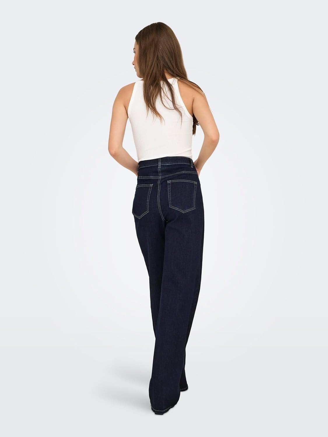 Detalle 2 de ONLY Female Jeans mit weitem Bein ONLJUICY-WAUW – hohe Taille & weiter Beinschnitt