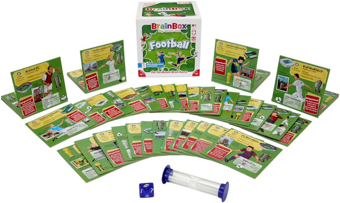 Detalle de Asmodee BrainBox Football 55 cards