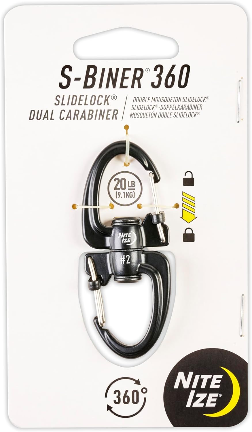 Nite Ize S-Biner 360 SlideLock carabiner