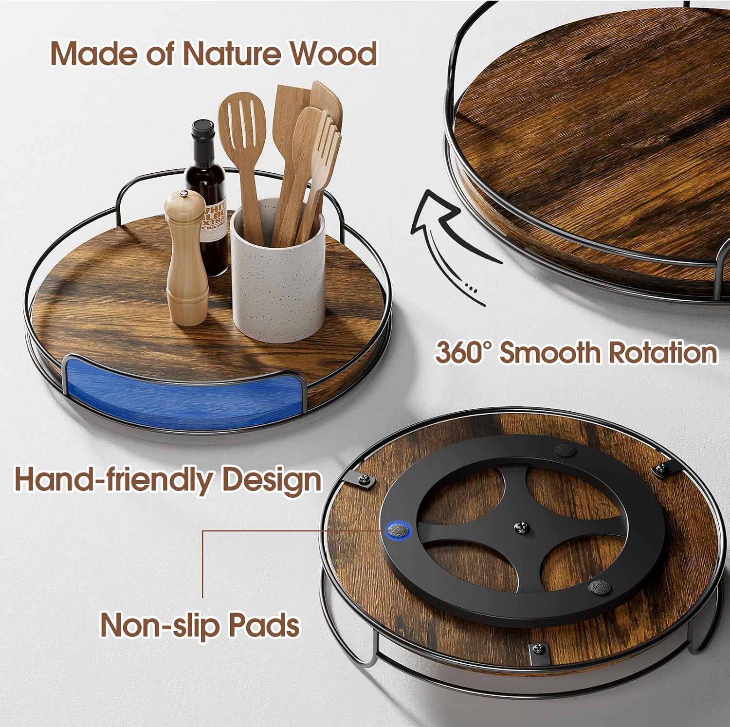 Detalle 2 de LAMU Lazy Susan Organizer, 10-inch