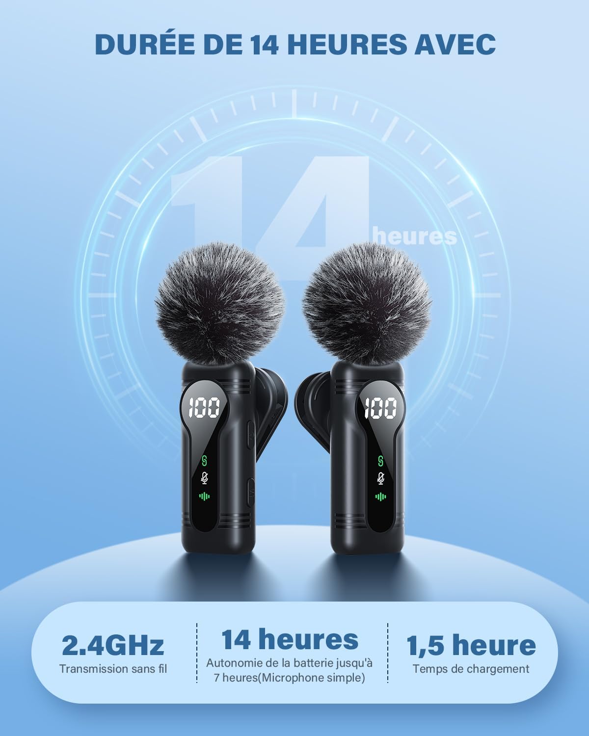 Detalle de Newmight Micro Cravate sans Fil Plug & Play — simplicité audio pour vos interviews et vlogs