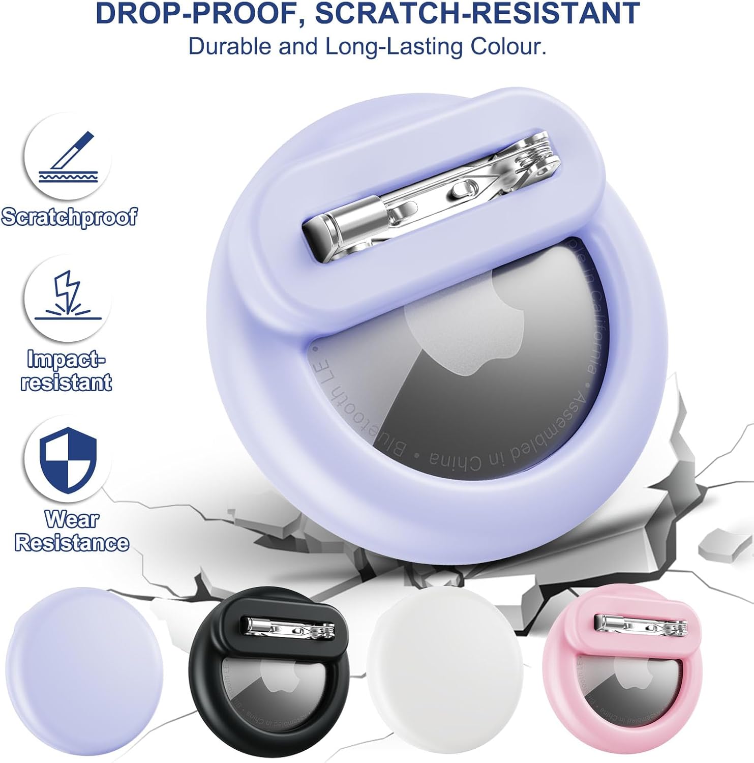 Thumbnail 5 de Compatible for AirTags 4-Pack Invisible Kid Holder
