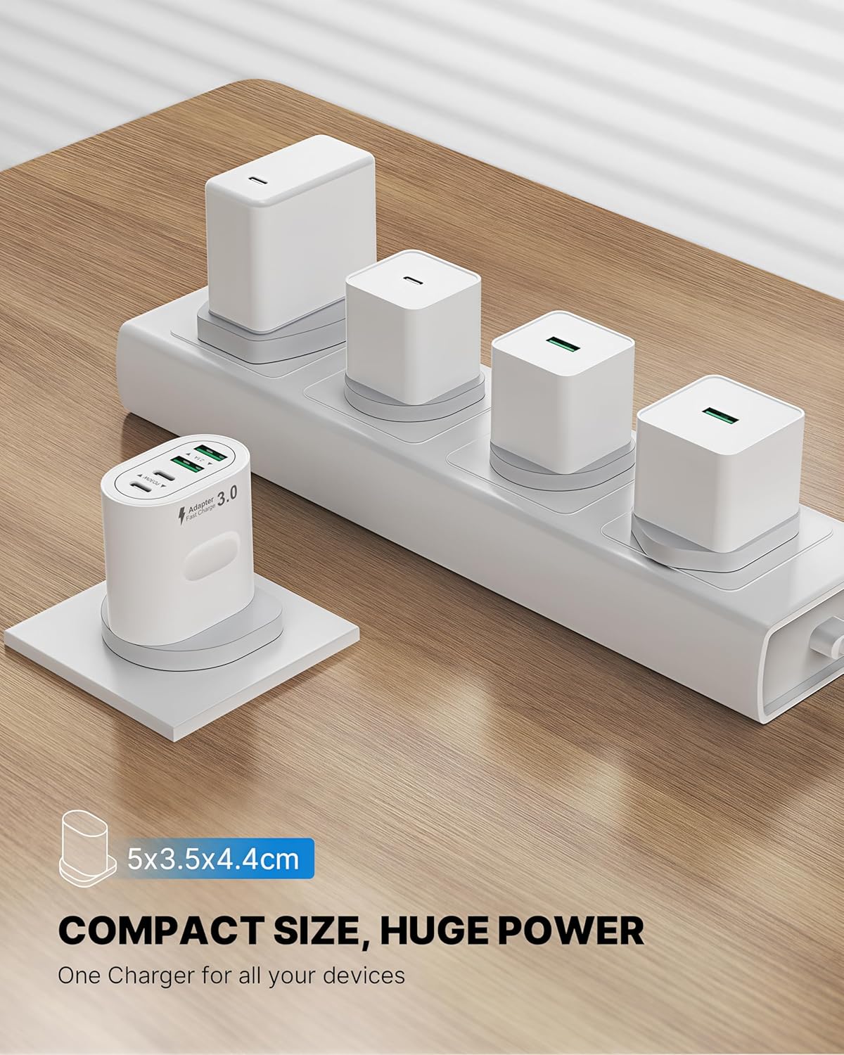 Thumbnail 5 de 60W 4‑Port USB C Plug Fast Charge