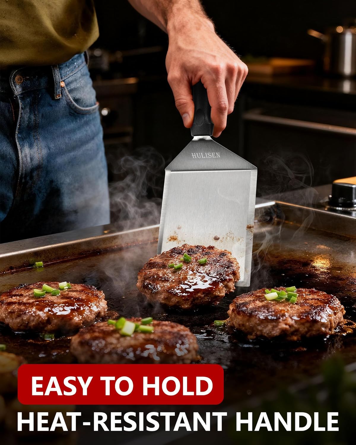 Detalle 2 de HULISEN Stainless Steel Griddle Spatula 12in