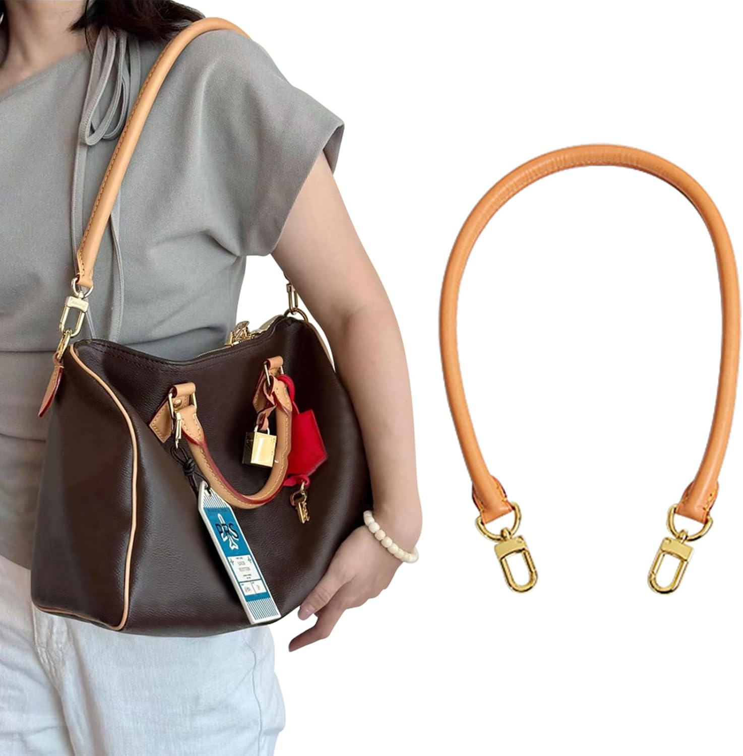 Thumbnail 1 de jiesinlov Vachetta Leder-Schultergurt 70 cm