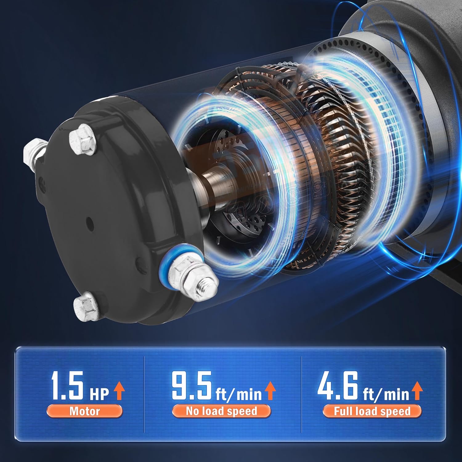 Thumbnail 1 de AC-DK 3500 lb ATV/UTV Winch Kit with Synthetic Rope, 12V with Wireless Remote
