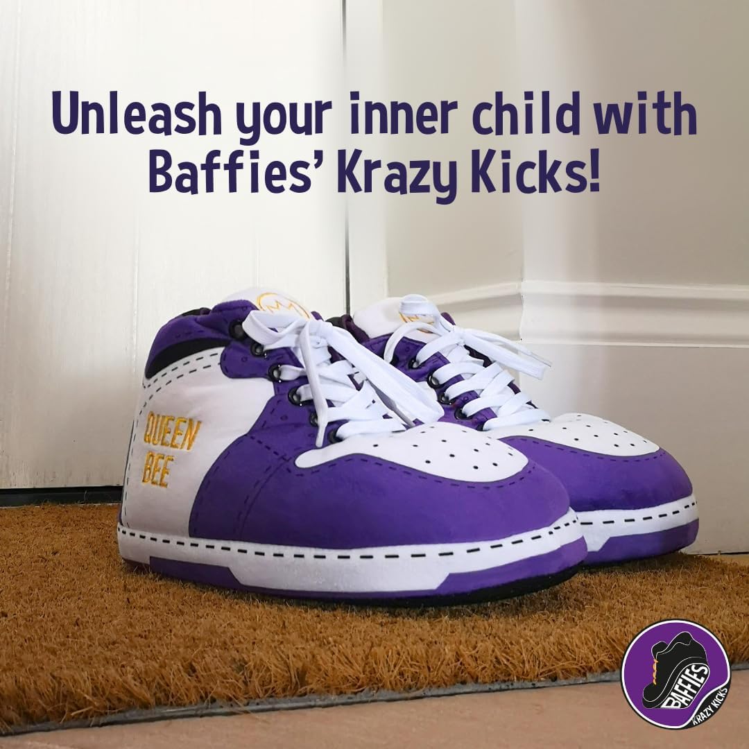 Thumbnail 1 de Baffies' Krazy Kicks Football Pro Jordan Slipper Trainers – novelty slip-on with memory foam