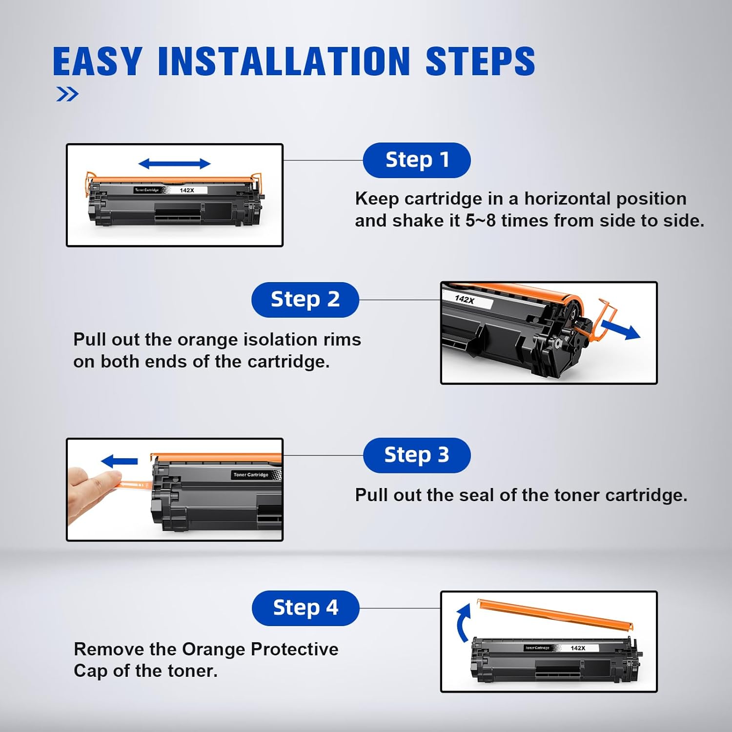 Thumbnail 5 de Q-image 142X (W1420X) cartouche de toner noir avec puce – lot de 2 compatible HP LaserJet MFP M140 / M139 / M110W