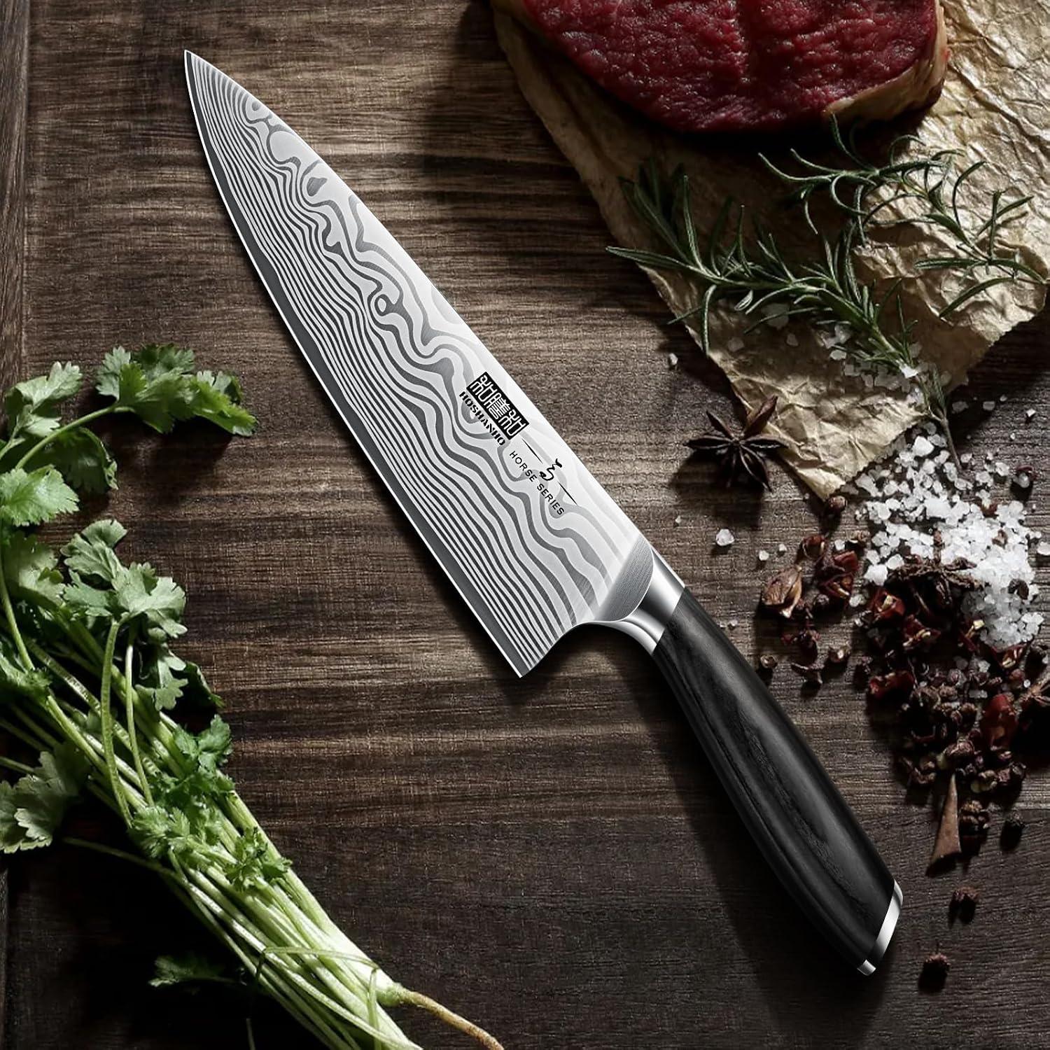 Detalle de HOSHANHO Kitchen Knife Set, 5-Piece