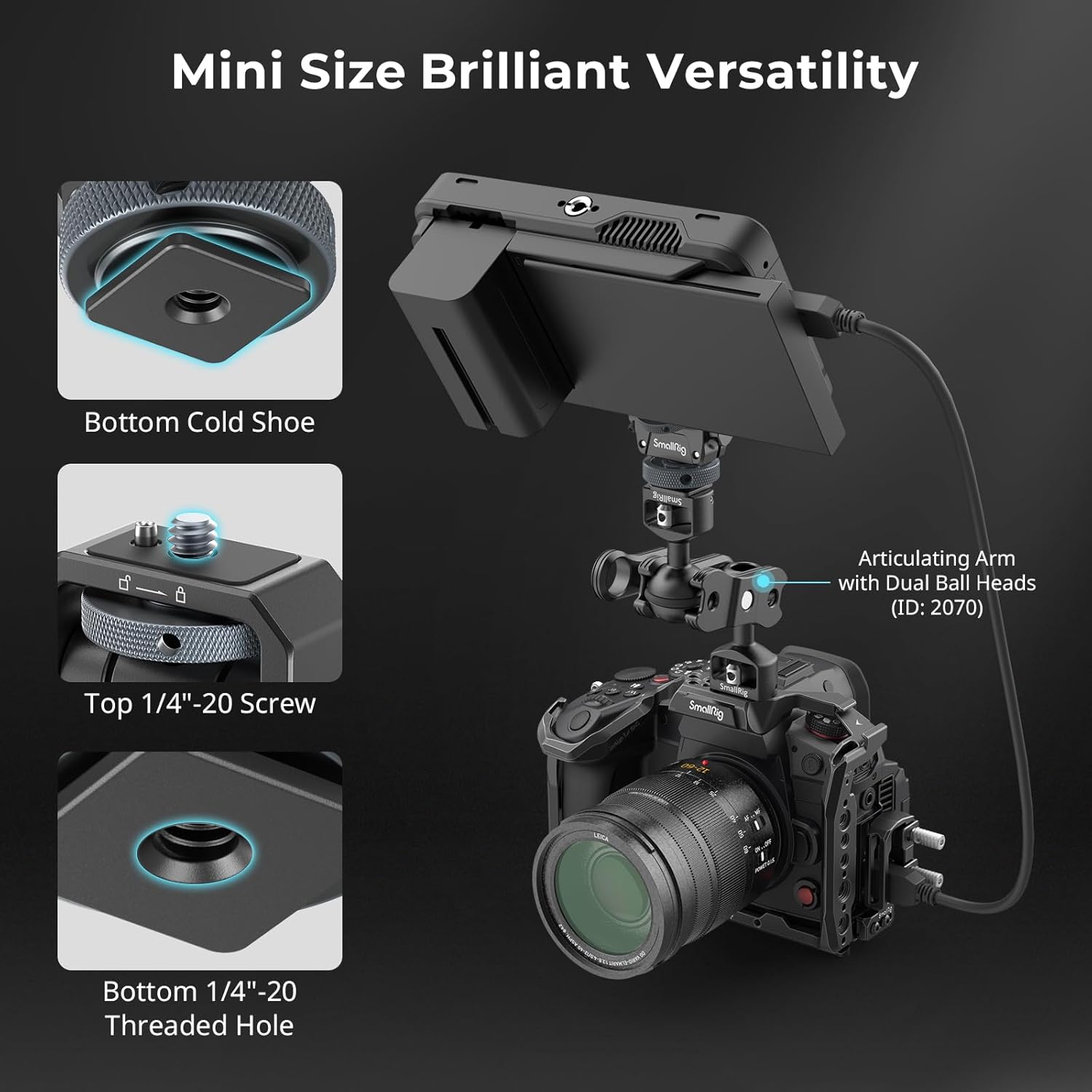 Thumbnail 4 de SMALLRIG Moniteur Mount 3809 3,2 kg