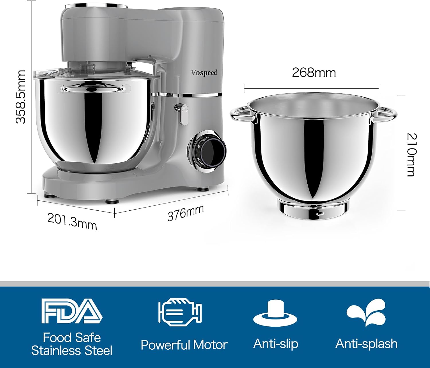 Thumbnail 5 de Vospeed Stand Mixer 8L