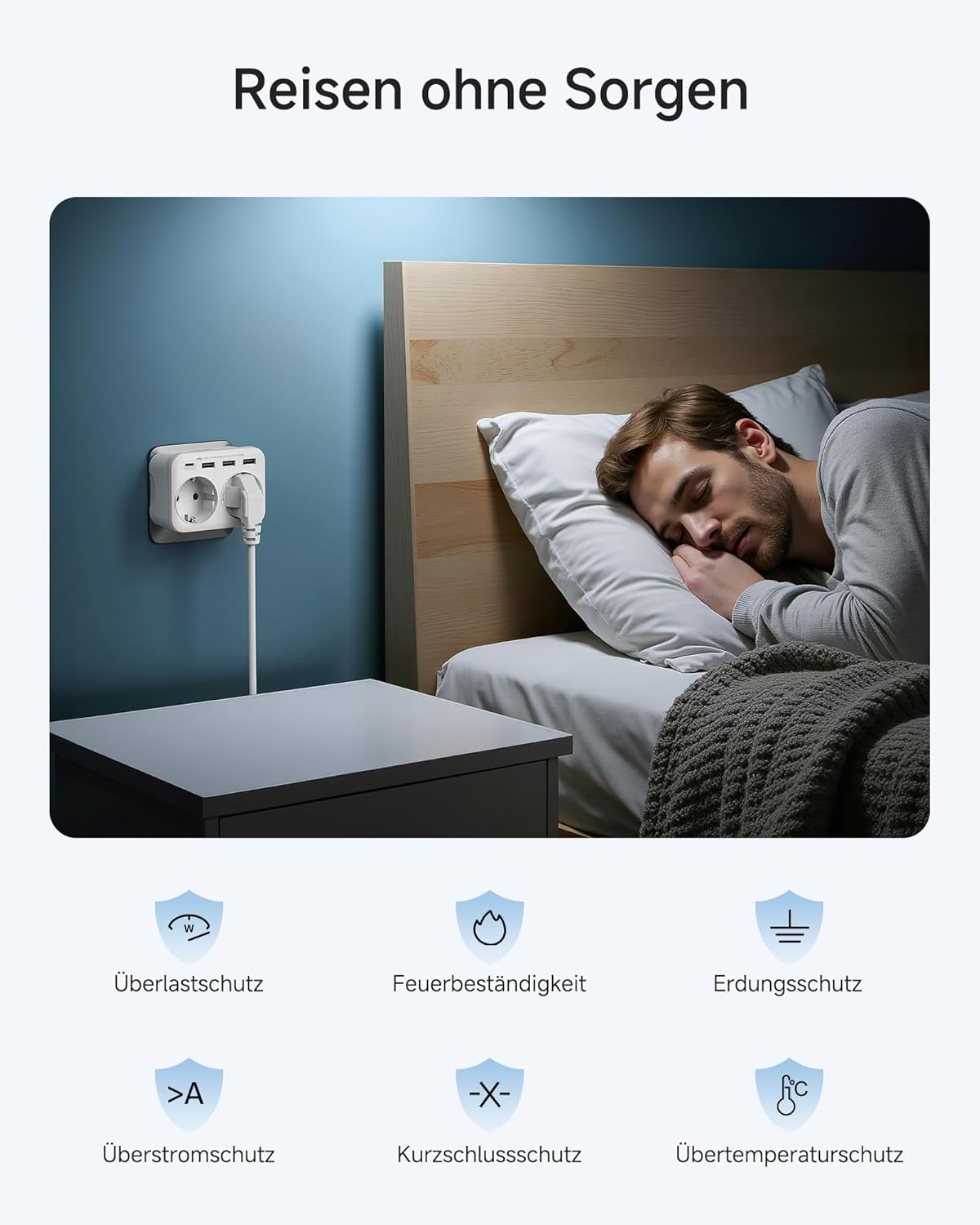 Thumbnail 6 de LENCENT Reiseadapter UK Deutschland Typ G