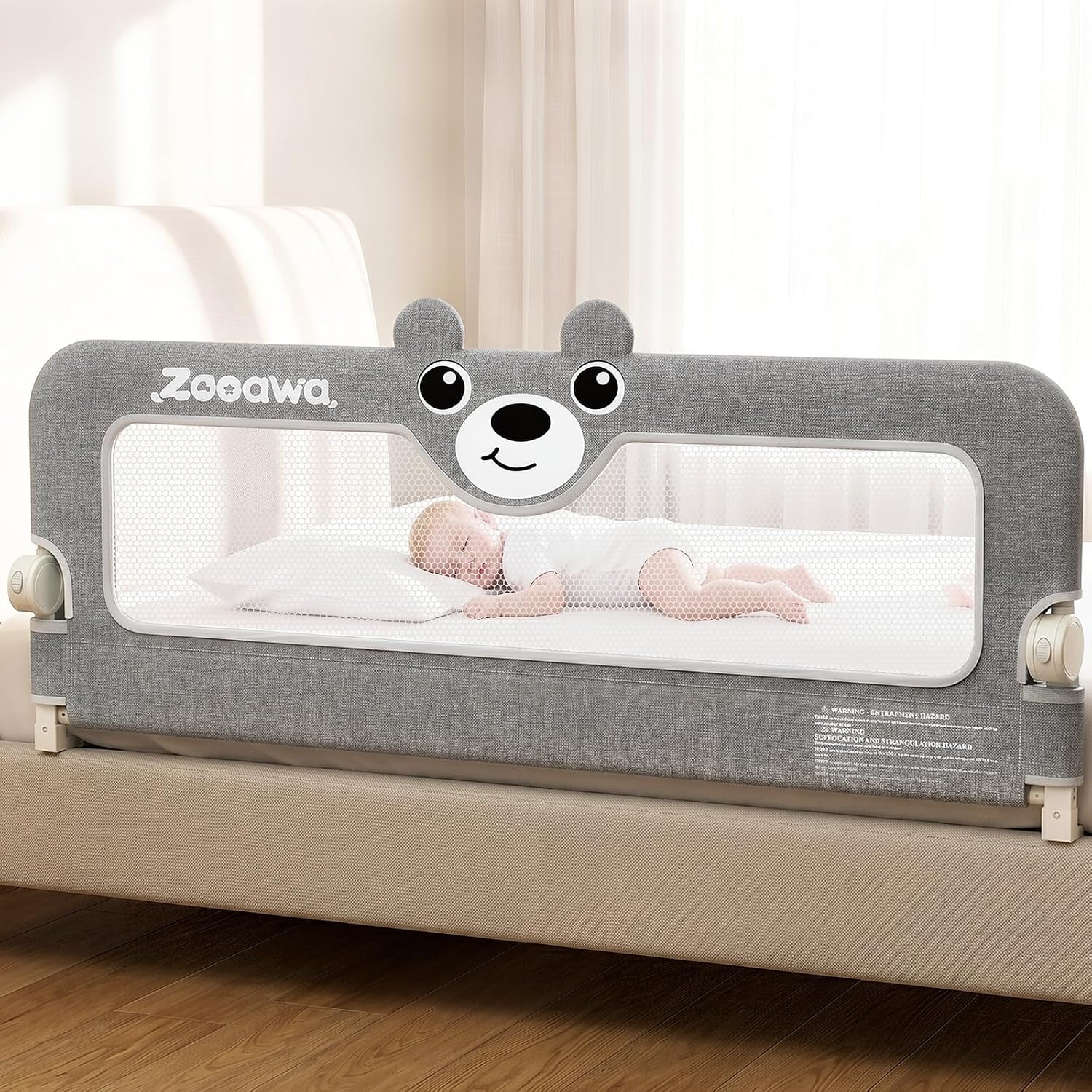Detalle de Toddler Bed Rail, 59-Inch Foldable Design