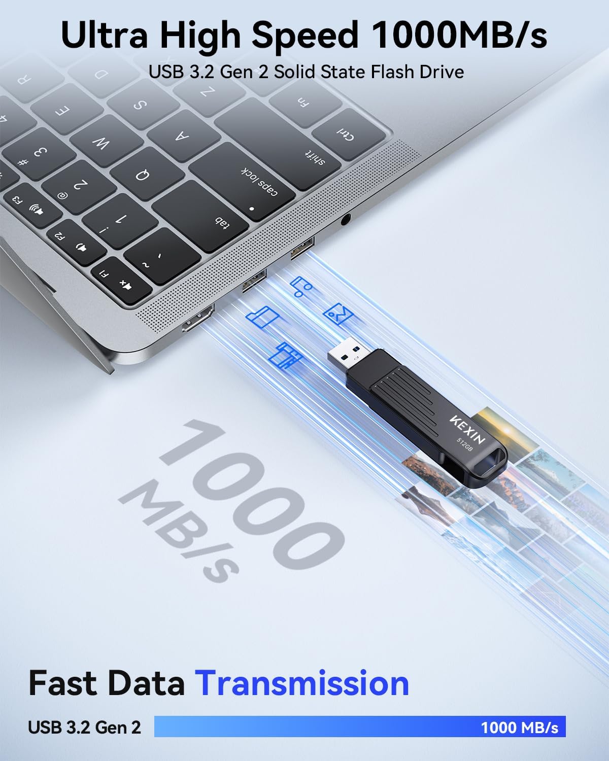 Detalle de KEXIN USB Flash Drive 512GB