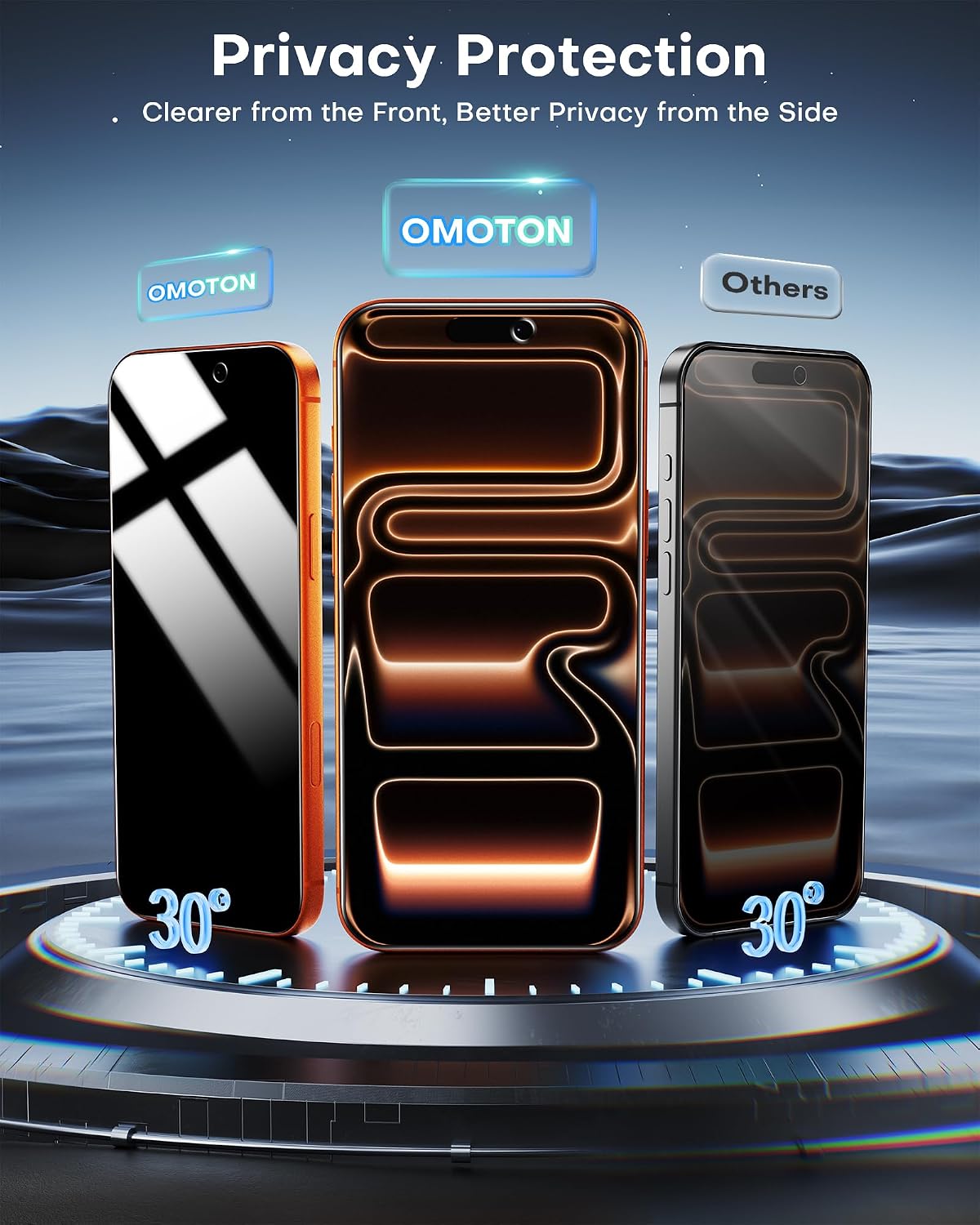 Thumbnail 2 de OMOTON Privacy Screen Protector 2-Pack
