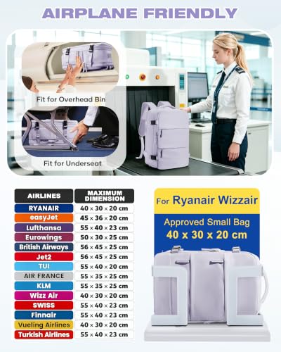 Thumbnail 2 de SZLX Mochila al Vacío con Bomba para Cabina 40x30x20 cm. Ideal para Ryanair, EasyJet y más