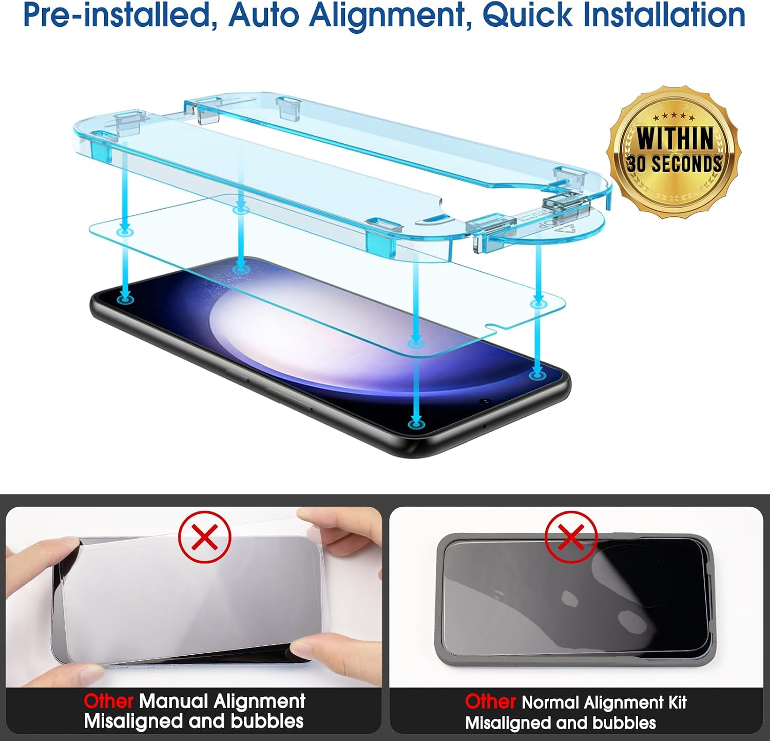 Thumbnail 2 de amFilm Galaxy S23 5G Screen Protector 2-Pack