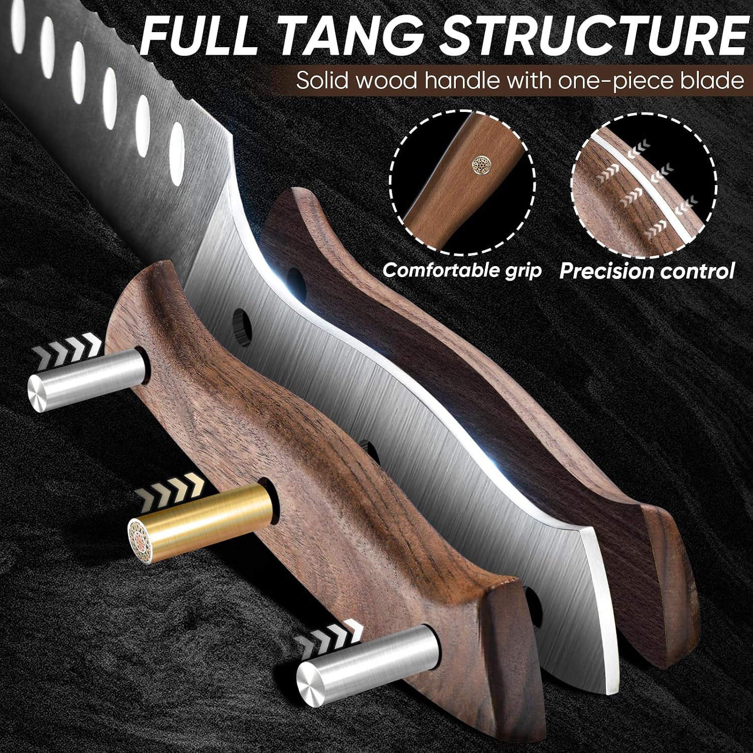 Thumbnail 3 de Purple Dragon Bread Knife, German VG10 Steel