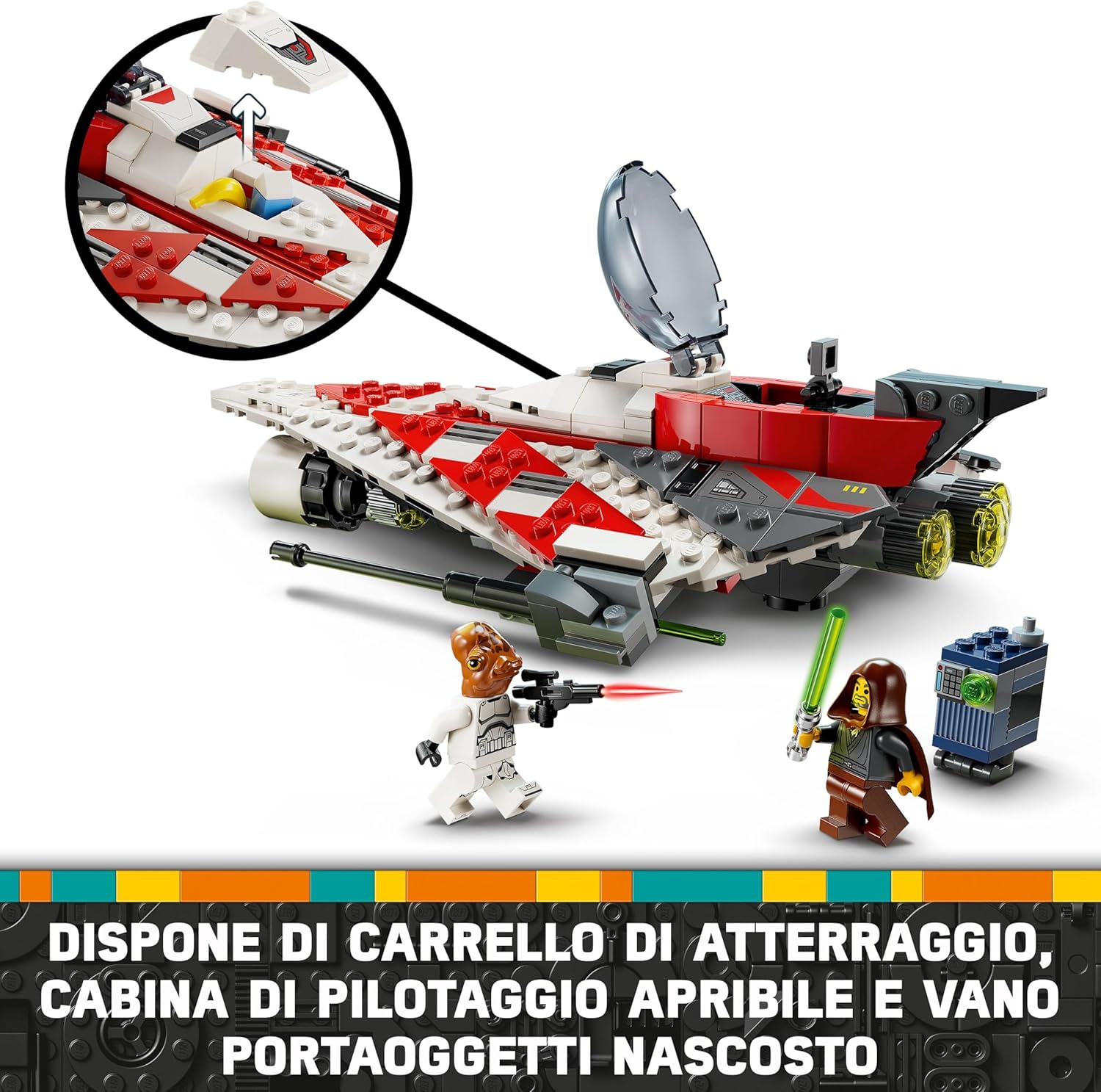 Thumbnail 3 de LEGO Star Wars Starfighter di Jedi Bob (75388) – Set da costruire e collezione