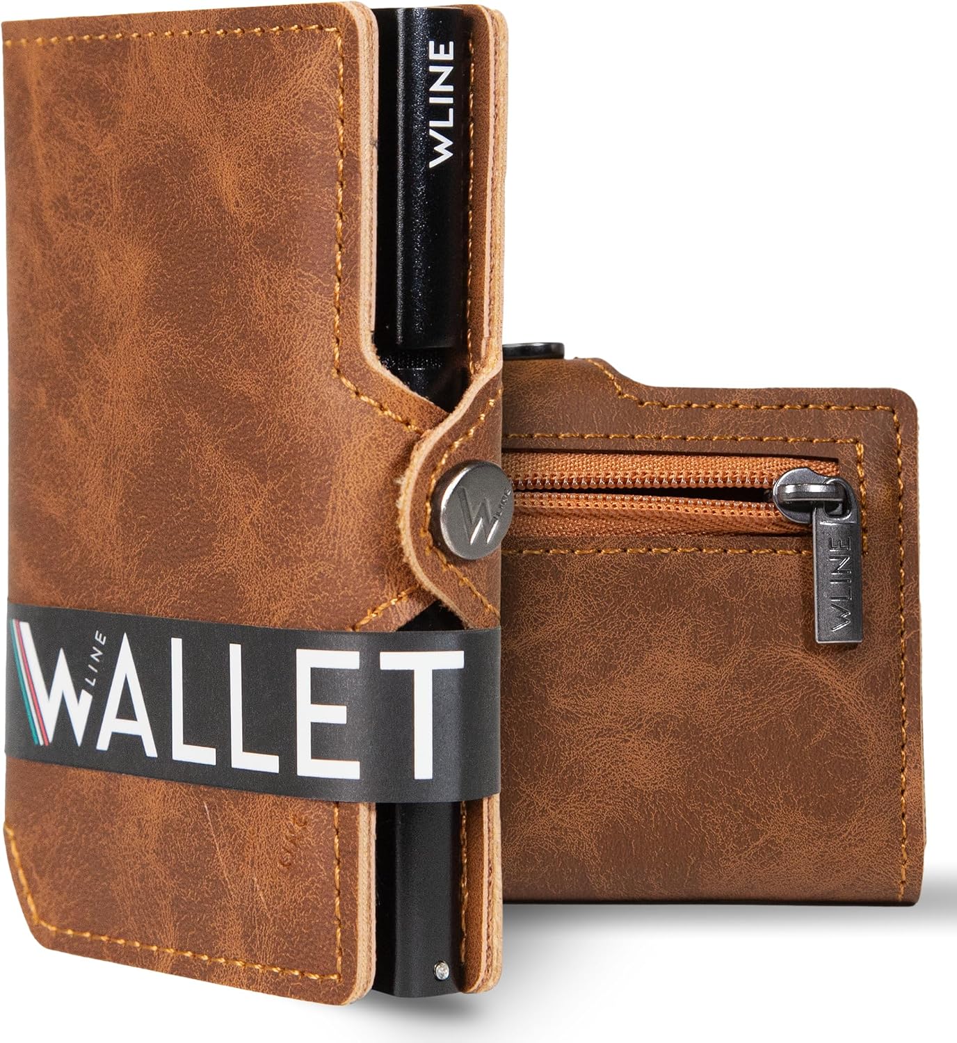 Detalle de WLine Portafoglio Uomo Slim con Portamonete RFID 1,5 cm
