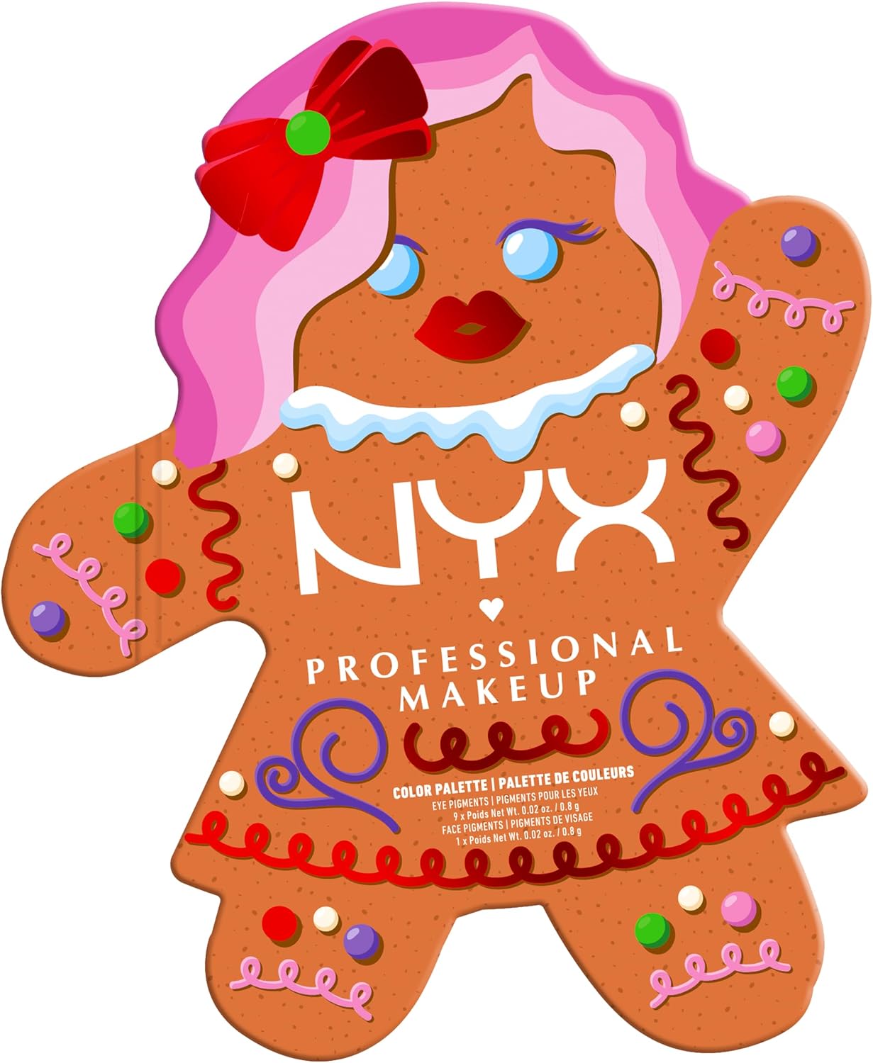Detalle de NYX Professional Makeup Palette Gingerbaddie 10 fards 💄
