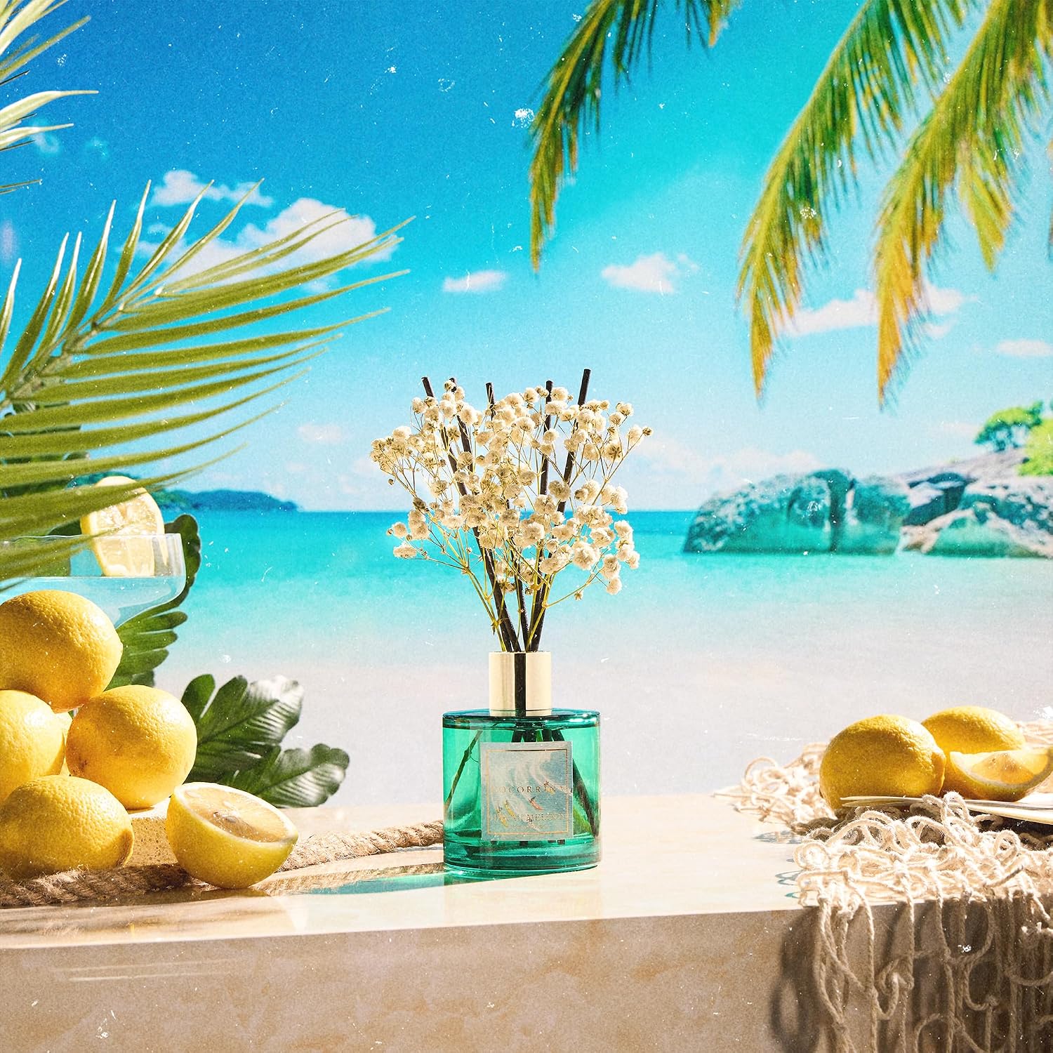 Detalle de COCORRINA Hawaii Melody Reed Diffuser 6.7 Fl.oz 🕯