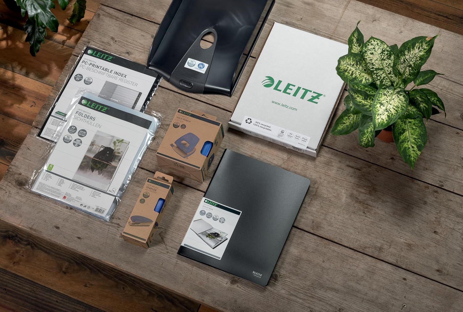 Thumbnail 6 de Leitz NeXXt Recycle Agrafeuse 30 Feuilles – Noir, 100% Recyclable et intégrée pense-bête