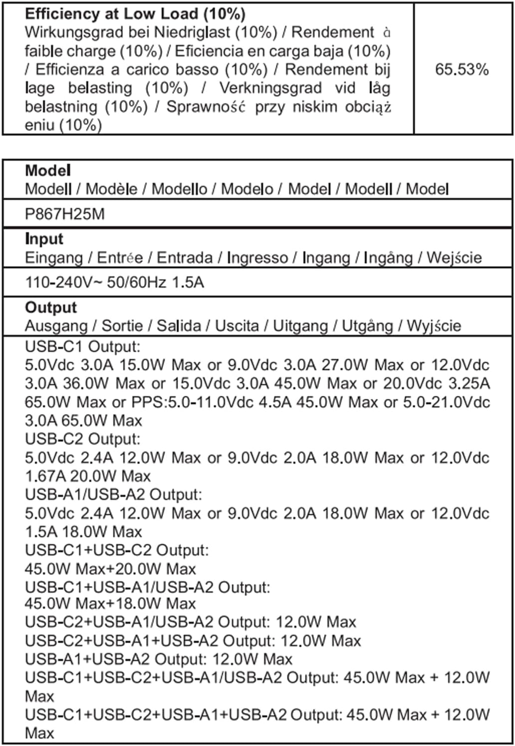 Detalle 2 de TIBEITA MacBook Ladekabel 100 W 4-Port