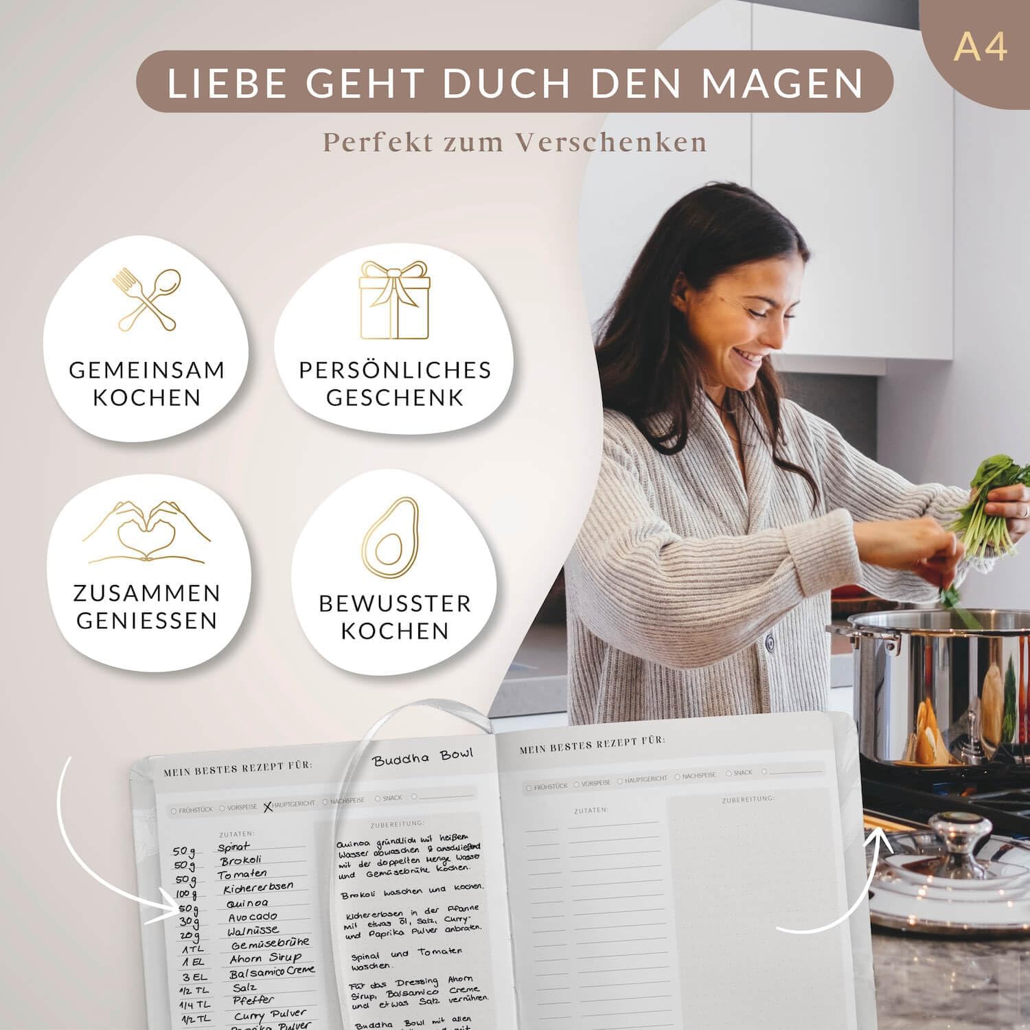 Thumbnail 2 de Lebenskompass Rezeptbuch A4