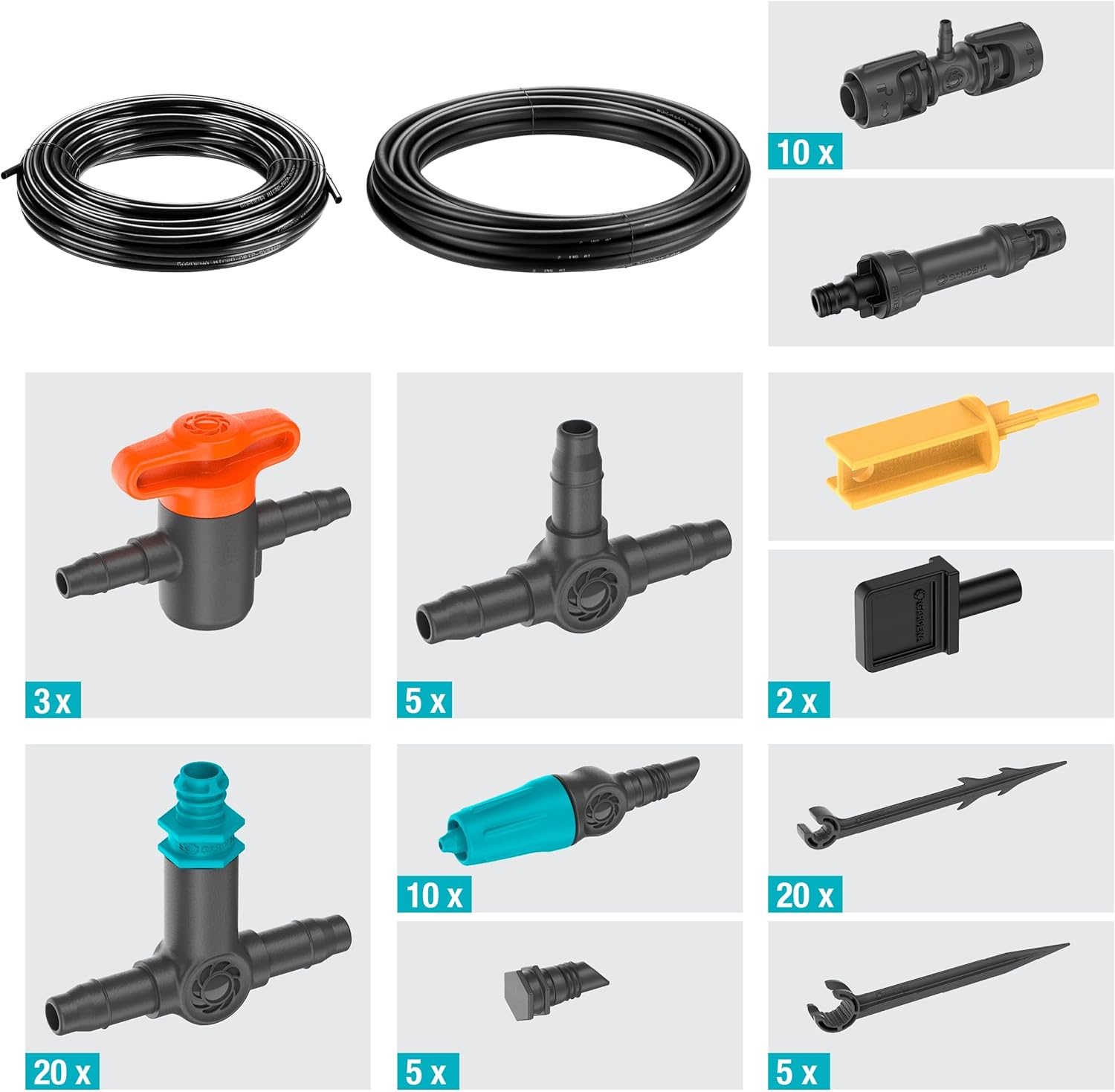 Detalle de Gardena Micro-Drip-System Drip Irrigation Set Terrace (30 plants) – Starter Kit