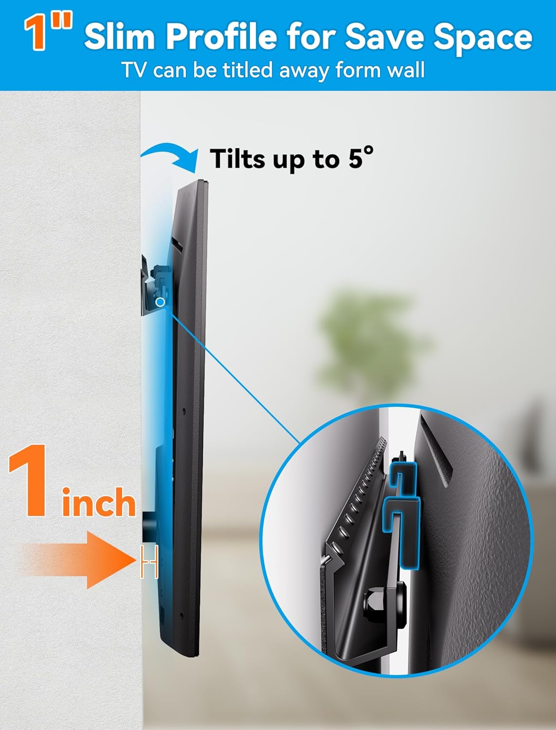 Thumbnail 5 de Aetubree No Drill TV Wall Mount for 32–75 inch TVs