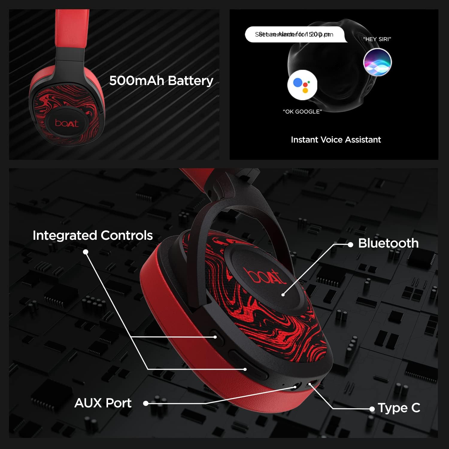 Thumbnail 5 de boAt Rockerz 550 Bluetooth Over‑Ear 20 h