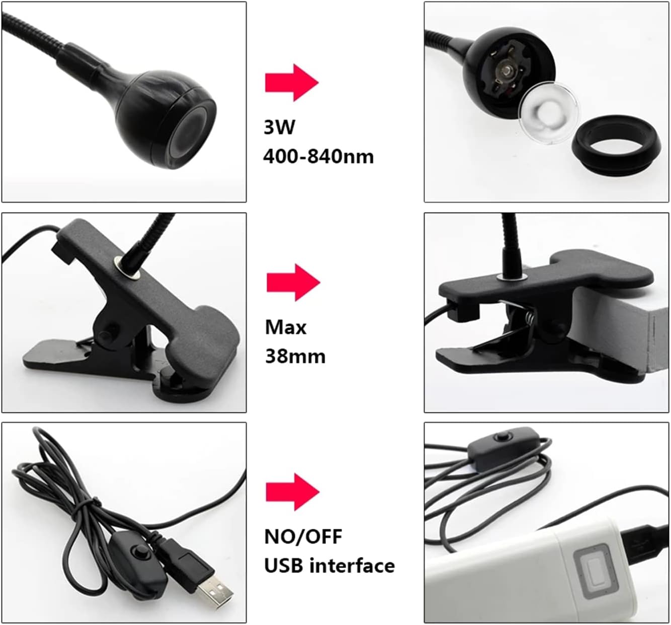 Detalle 2 de Lampe UV 3W pour manucure professionnelle