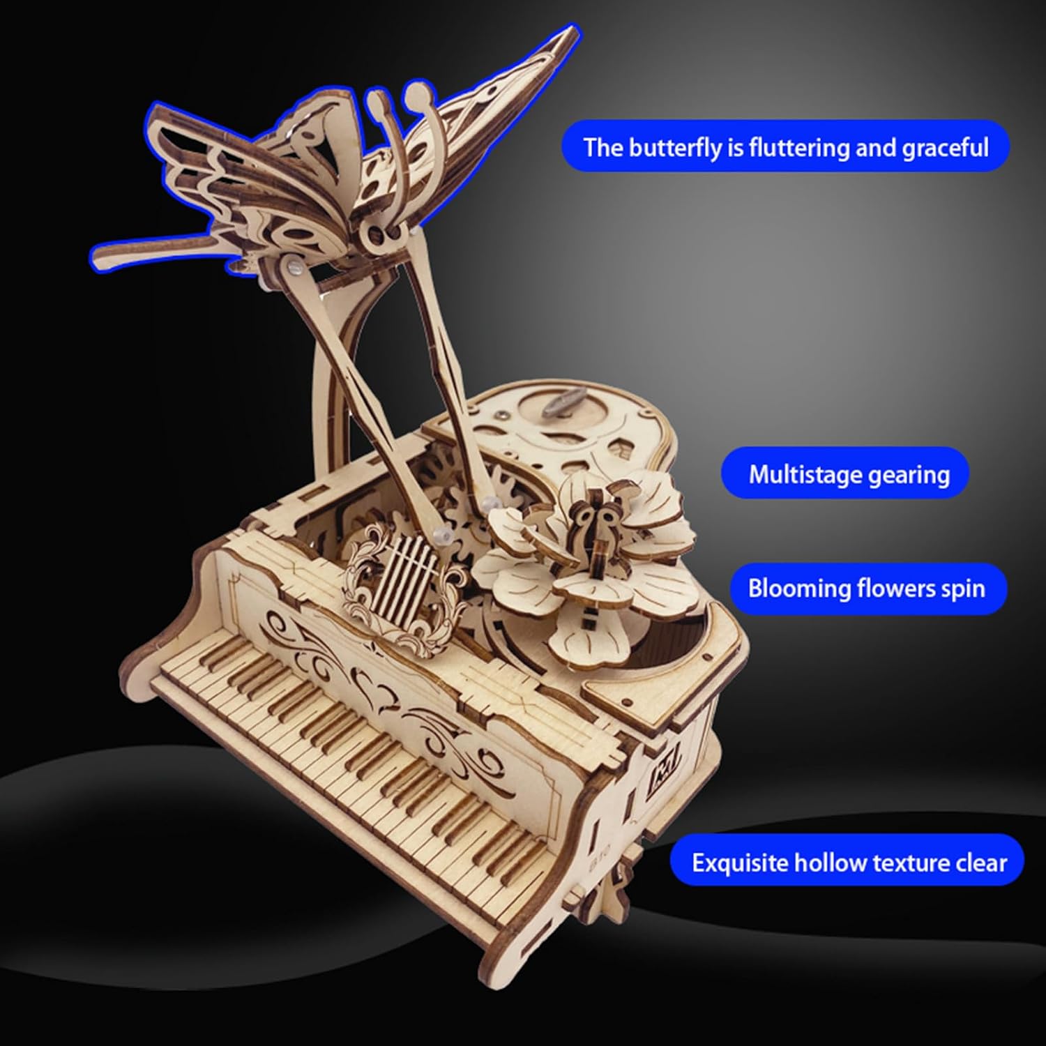Thumbnail 2 de Cool Piano Music Box 3D Puzzle for Adults 🎲
