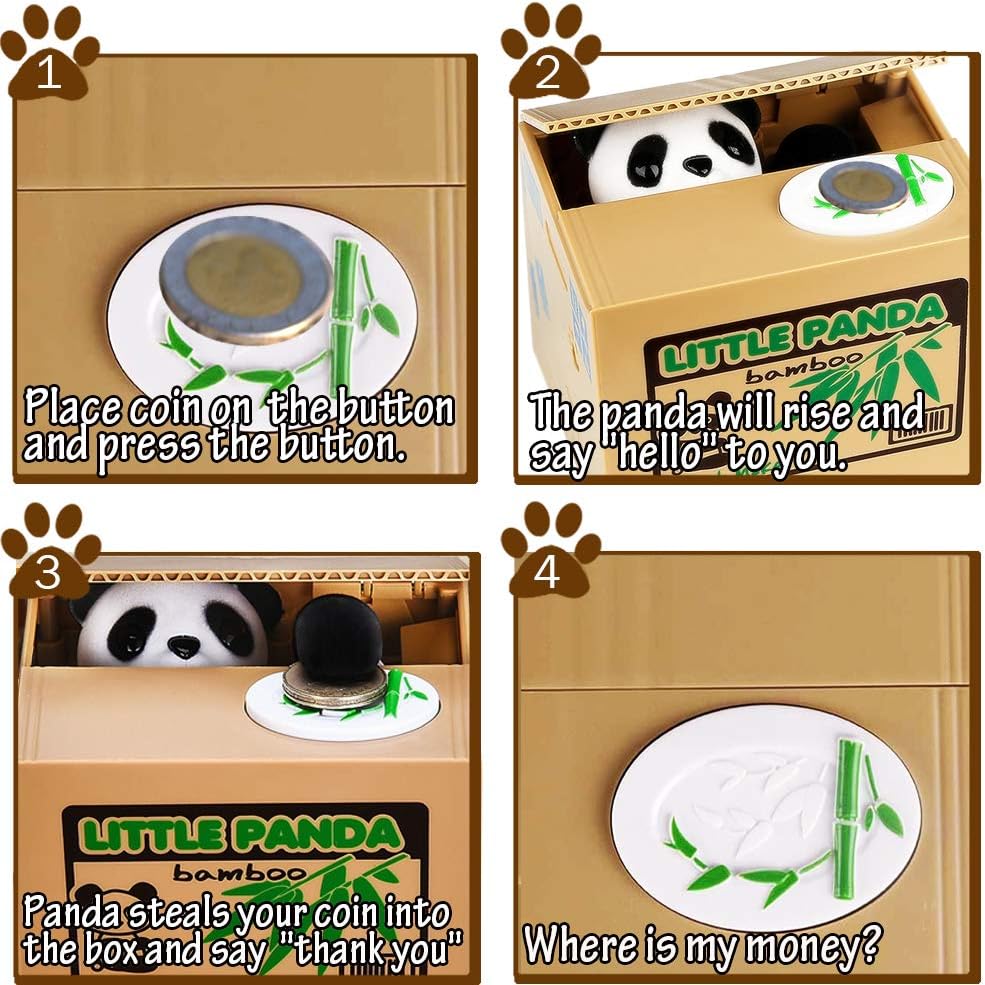 Detalle 2 de Stealing Money Box Cute Panda 40 coins