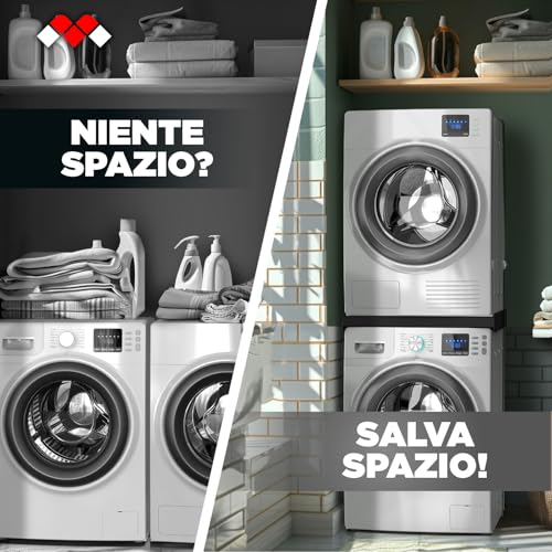 Thumbnail 7 de Meliconi Torre Noir: Kit di Sovrapposizione Lavatrice e Asciugatrice