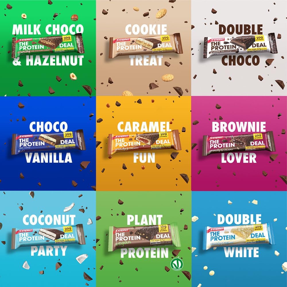 Thumbnail 3 de Enervit Protein Bar Caramel Fun 55g 🍬 20g Proteínas