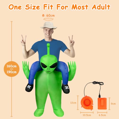 Thumbnail 2 de AYBUY Disfraz inflable alienígena 160-190 cm 👽