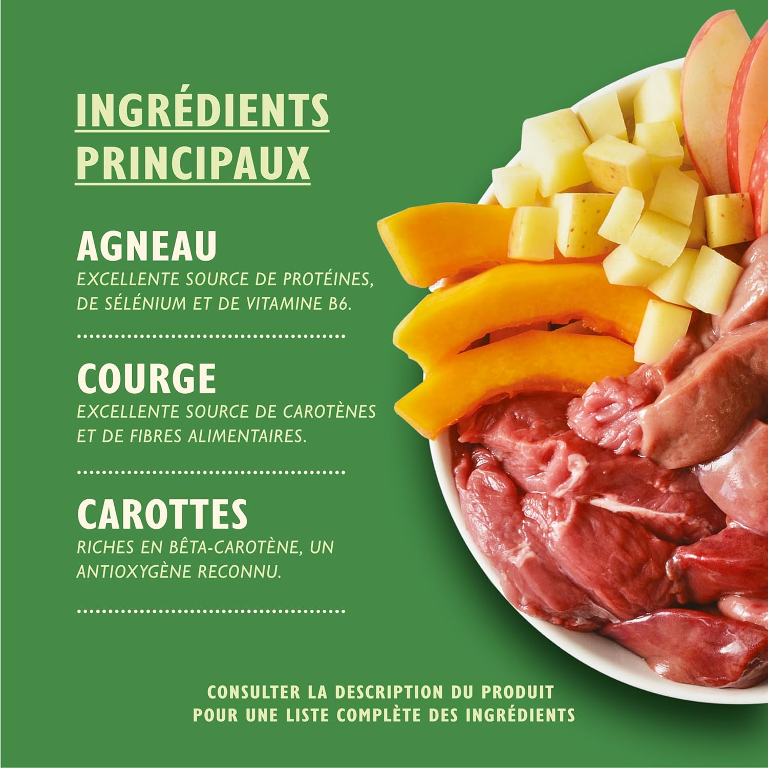 Detalle de Repas Complet pour Chien par Lily's Kitchen – 60% agneau, sans céréales