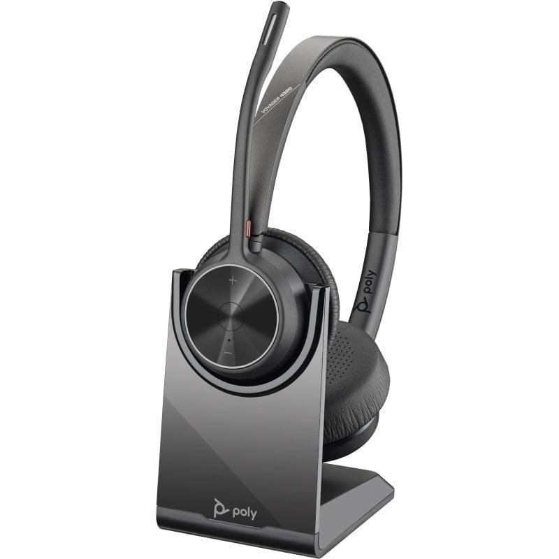 Detalle 2 de Poly Voyager 4320, auriculares inalámbricos con Bluetooth 5.1 y base de carga