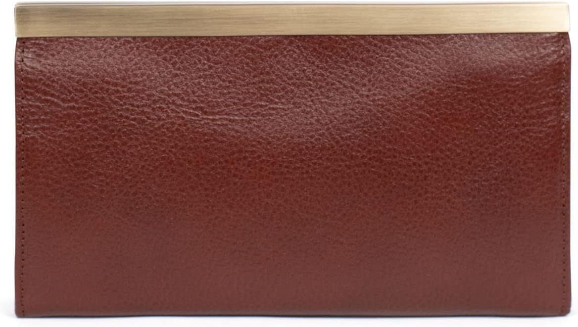 Thumbnail 1 de Hexagona Portefeuille Long Stop RFID en cuir Bastille (marron) pour femme