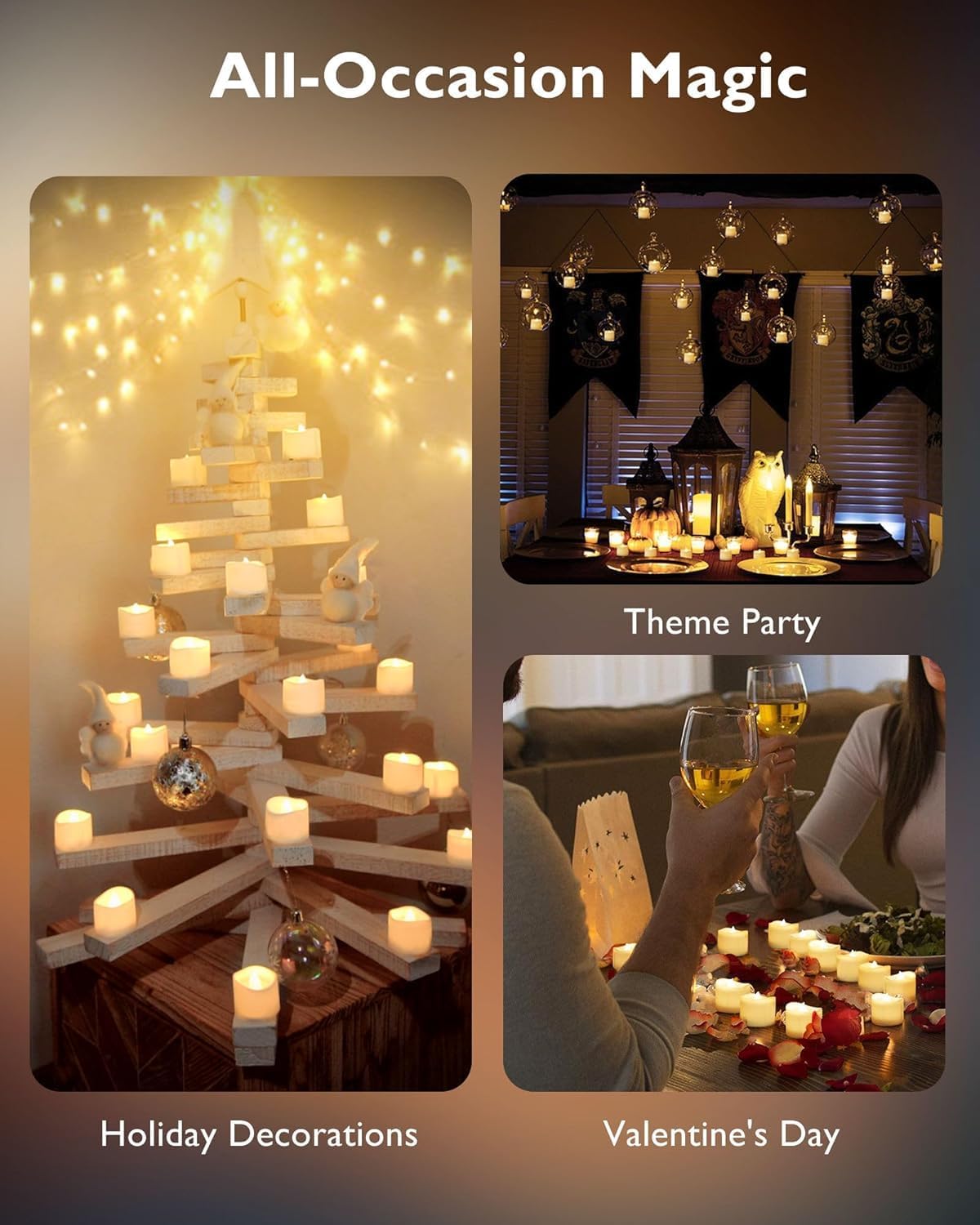 Thumbnail 6 de Homemory 12 Pack LED Tea Light flameless candles 🕯