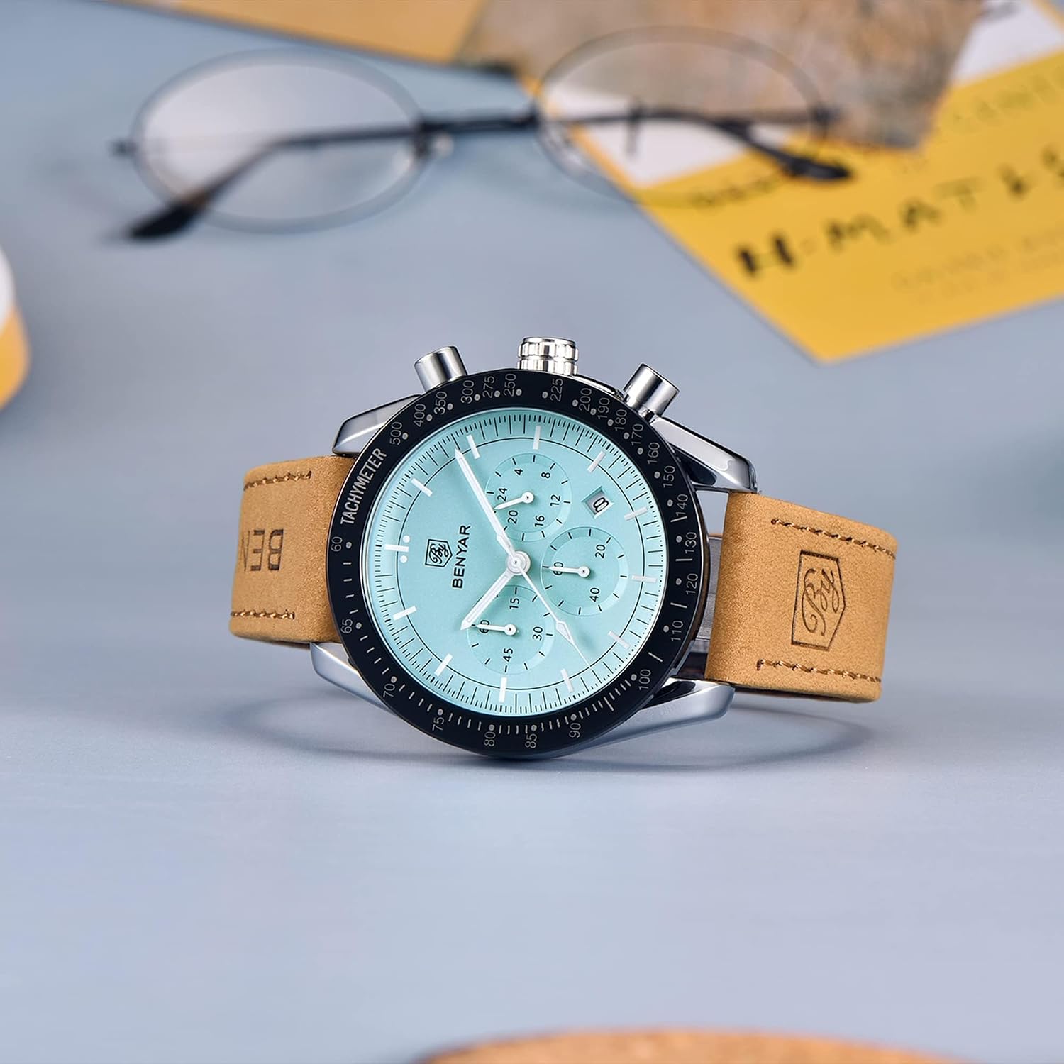 Detalle 2 de Benyar BY-5140 Chronograph Uhr 45 mm