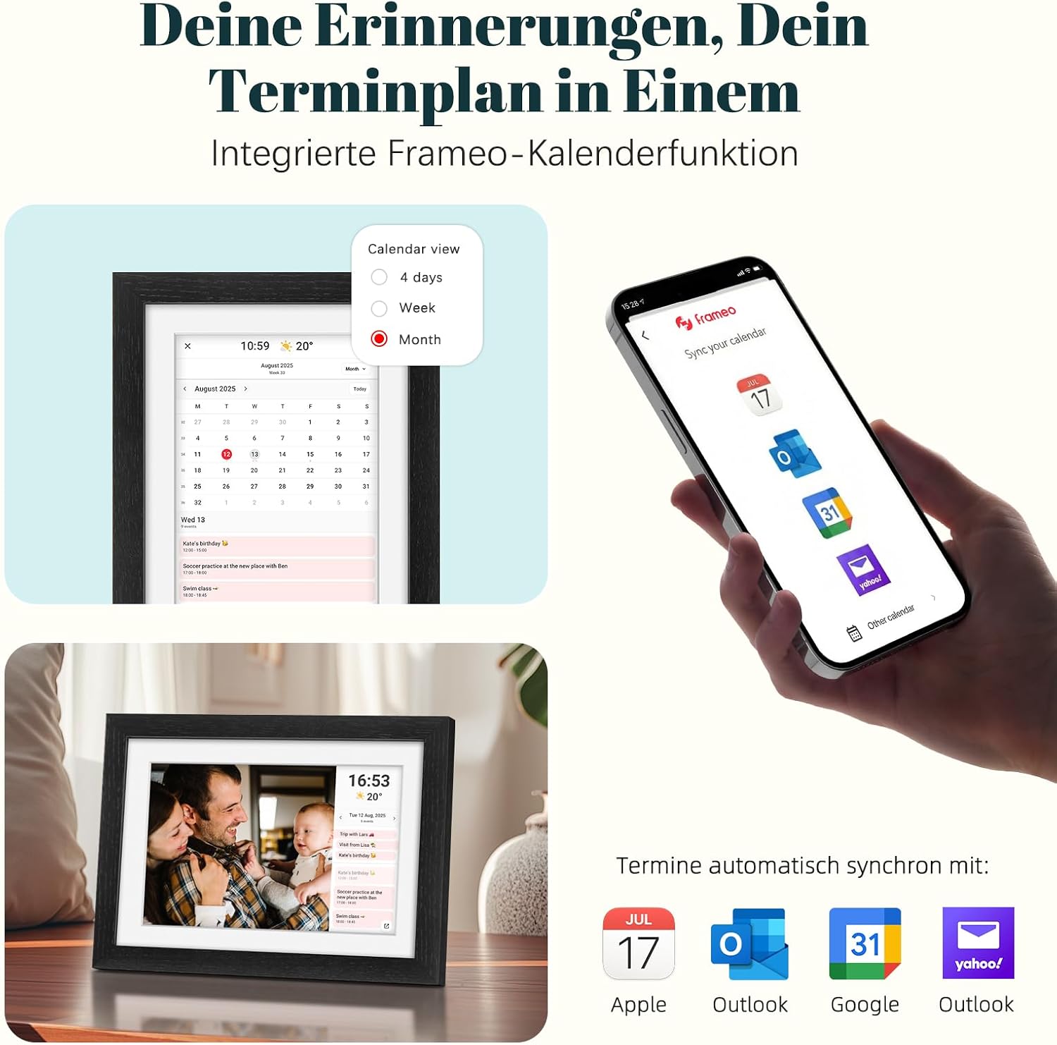 Detalle 2 de Eptusmey Digitaler Bilderrahmen WLAN 10,1 Zoll