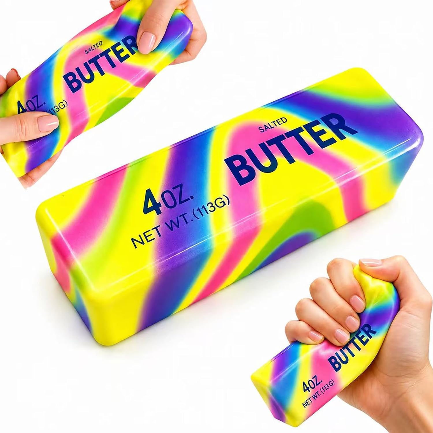 Thumbnail 6 de 3PCS Butter Squishy Stress Toy — Soft Gel Fidget Set for Anxiety Relief and Focus