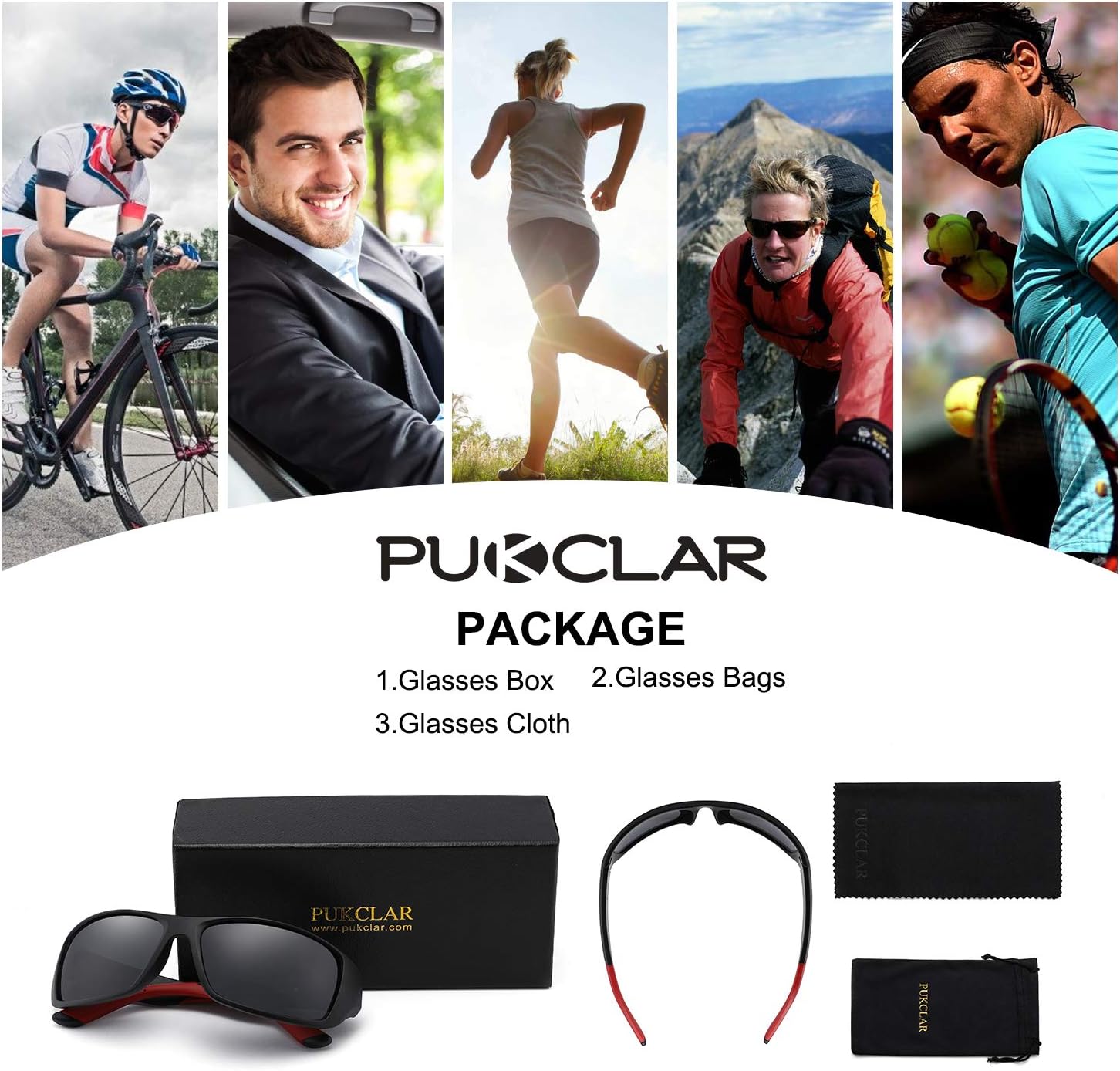 Detalle 2 de PUKCLAR Polarised Sports Sunglasses