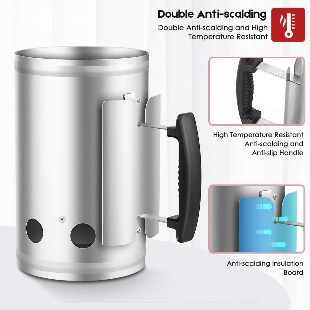 Thumbnail 4 de Beau Jardin Pro-Grade Chimney Starter (galvanised steel) – fast, even ignition for charcoal & briquettes