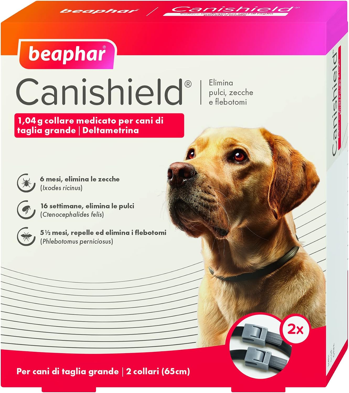 Detalle de Beaphar Canishield Collare antiparassitario 65 cm Large